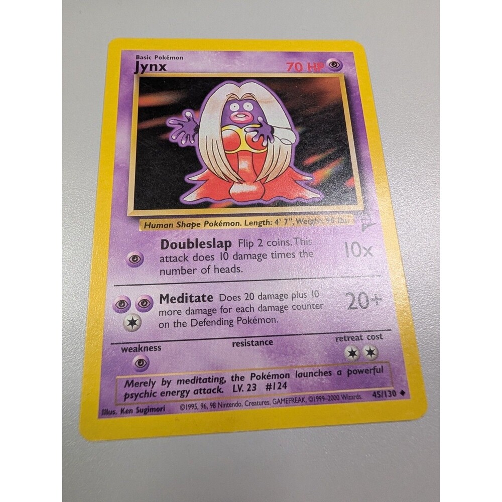 Jynx 045/130 Base Set 2 Regular uncommon pokemon card vintage 90s
